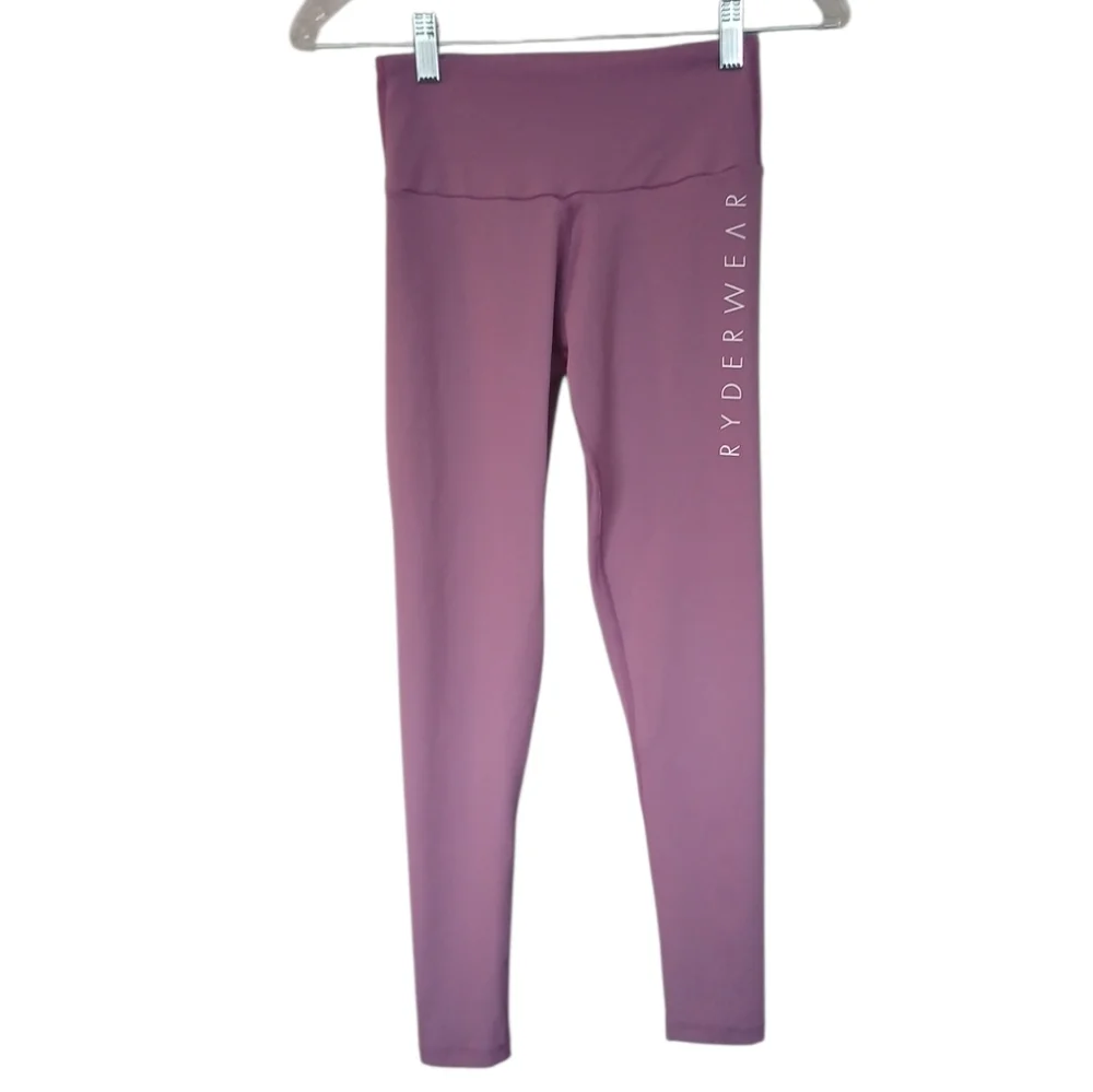 Ryderwear Scrunch Back Mauve Active Leggings Size Small